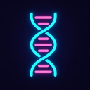 icon_science_dna_strand_neon icon preview
