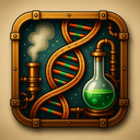 icon_science_dna_strand_steampunk icon preview