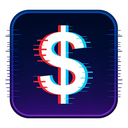 icon_science_dollar_sign_digital_glitch icon preview