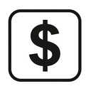 icon_science_dollar_sign_monochrome icon preview