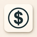 icon_science_dollar_sign_thin icon preview