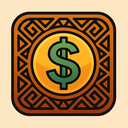 icon_science_dollar_sign_tribal icon preview