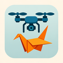 icon_science_drone_origami icon preview