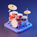 icon_science_drum_3d_isometric icon preview