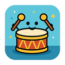 icon_science_drum_cartoon icon preview