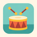 icon_science_drum_flat_pastel icon preview