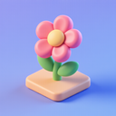 icon_science_flower_3d_isometric icon preview