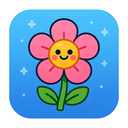 icon_science_flower_cartoon icon preview