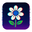 icon_science_flower_digital_glitch icon preview