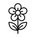 icon_science_flower_line_art icon preview