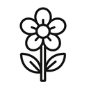 icon_science_flower_outline icon preview