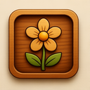 icon_science_flower_wooden icon preview