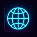 icon_science_globe_neon icon preview
