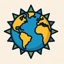 icon_science_globe_sharp_edges icon preview