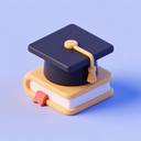 icon_science_graduation_cap_3d_isometric icon preview