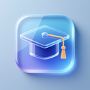 icon_science_graduation_cap_glassy icon preview