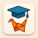 icon_science_graduation_cap_origami icon preview
