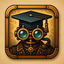 icon_science_graduation_cap_steampunk icon preview