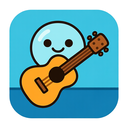 icon_science_guitar_cartoon icon preview