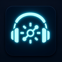 icon_science_headphones_glow_effect icon preview
