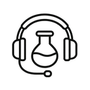 icon_science_headphones_line_art icon preview