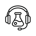 icon_science_headphones_monochrome icon preview