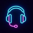 icon_science_headphones_neon icon preview