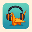 icon_science_headphones_origami icon preview
