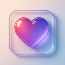 icon_science_heart_glassy icon preview