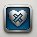icon_science_heart_metallic icon preview
