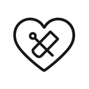 icon_science_heart_minimal_outline icon preview