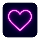 icon_science_heart_neon icon preview