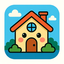 icon_science_house_cartoon icon preview
