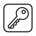 icon_science_key_outline icon preview