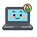 icon_science_laptop_cartoon icon preview
