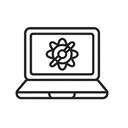 icon_science_laptop_minimal_outline icon preview