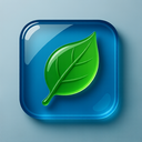 icon_science_leaf_glassy icon preview