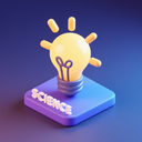 icon_science_light_bulb_3d_isometric icon preview