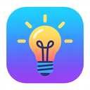 icon_science_light_bulb_gradient icon preview