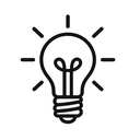 icon_science_light_bulb_line_art icon preview