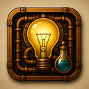 icon_science_light_bulb_steampunk icon preview