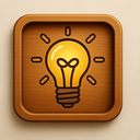icon_science_light_bulb_wooden icon preview