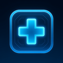 icon_science_medical_cross_futuristic icon preview