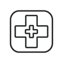 icon_science_medical_cross_line_art icon preview