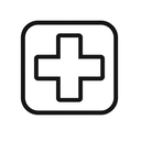 icon_science_medical_cross_monochrome icon preview