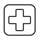 icon_science_medical_cross_outline icon preview