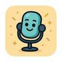 icon_science_microphone_cartoon icon preview