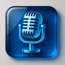 icon_science_microphone_glassy icon preview
