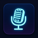 icon_science_microphone_glow_effect icon preview