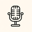 icon_science_microphone_line_art icon preview